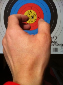 Archery hand position 2